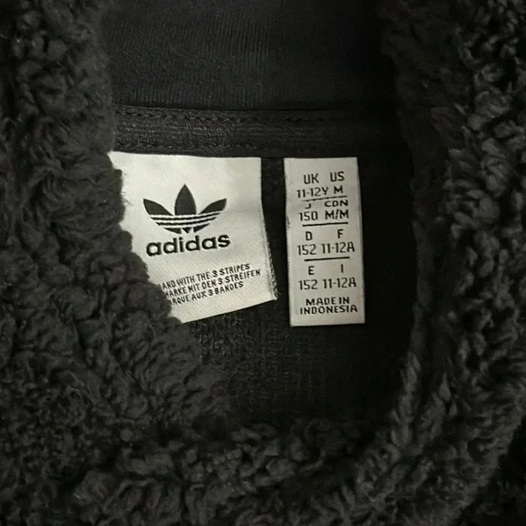 Adidas Cozy Hooded Pullover Sherpa for boys - Picture 7 of 7